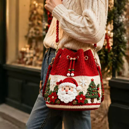 Christmas Crochet Crossbody Bag – Cute Festive Holiday Purse for Women