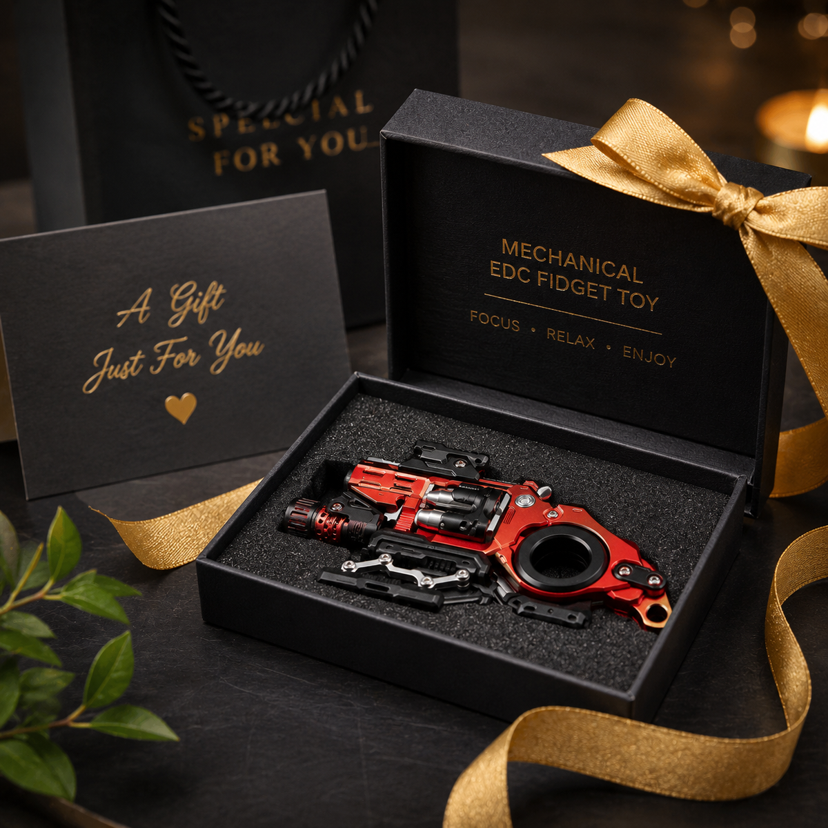 CNC Metal Mechanical Fidget Toy – Interactive Stress Relief Desk Collectible